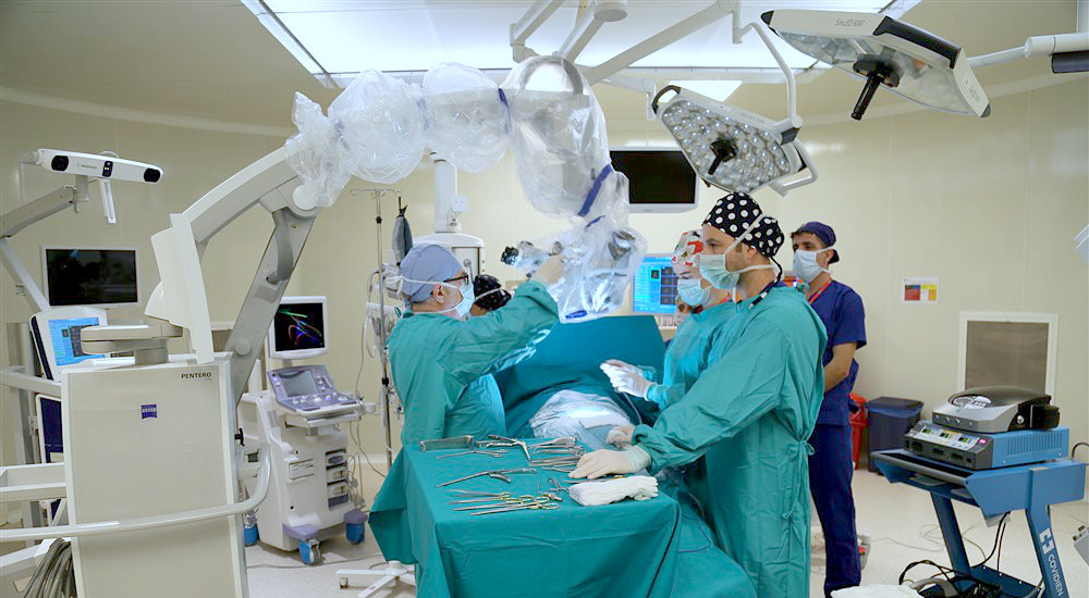 Neurosurgery operating room hygiene GRP laminate