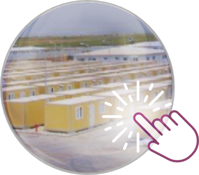 Decopan Modular mülteci kampı, konteyner kent, afet evi için CTP levhalar