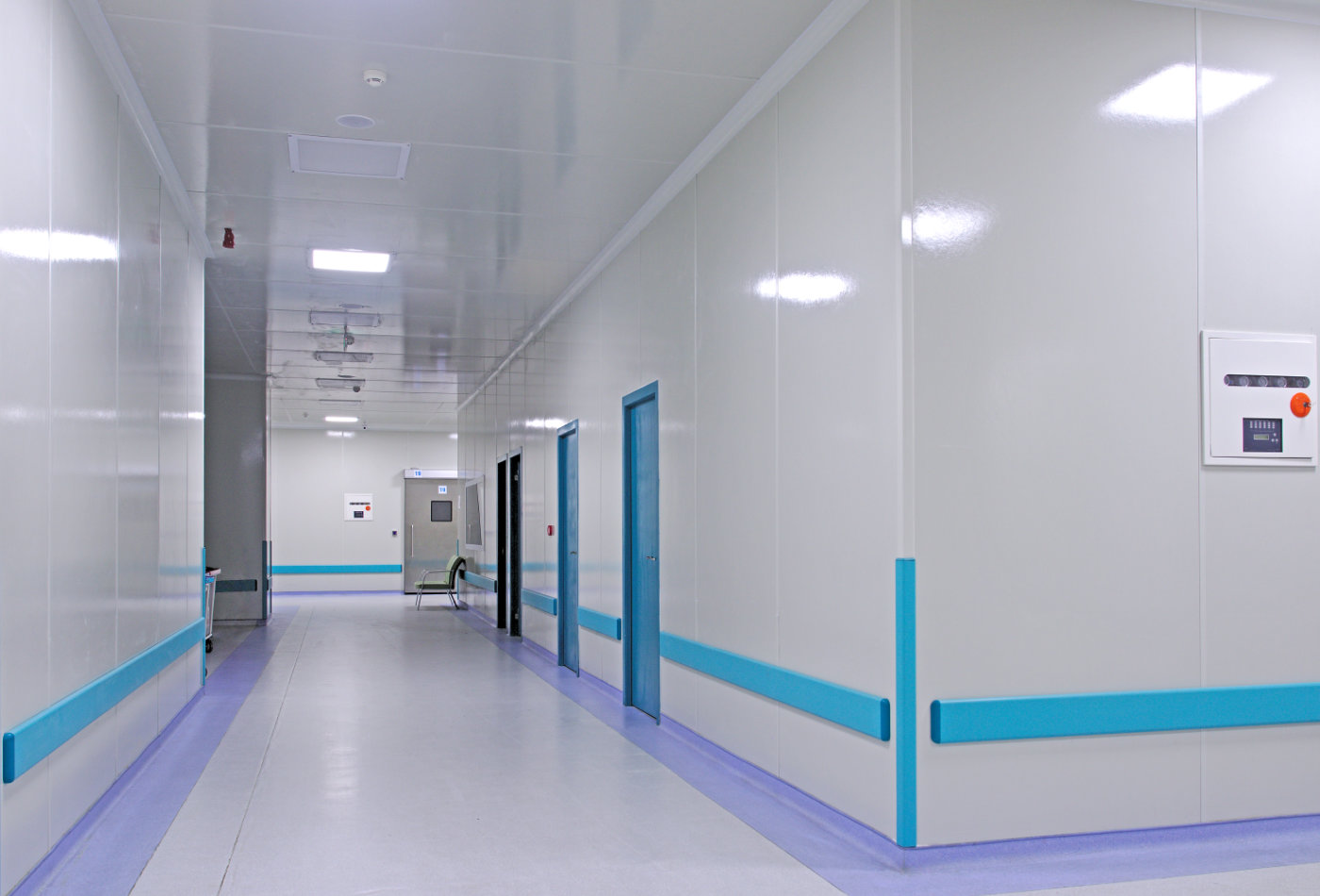 Decopan Medical Fırat University surgery sterile GRP hygienic walls and dropped ceilings