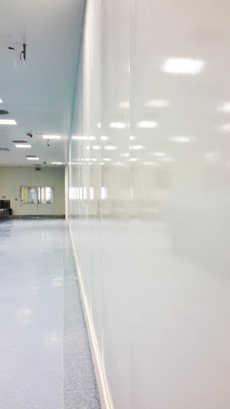 Getinge Antalya manufacturing facility GRP laminates for wall and dropped ceiling hygiene