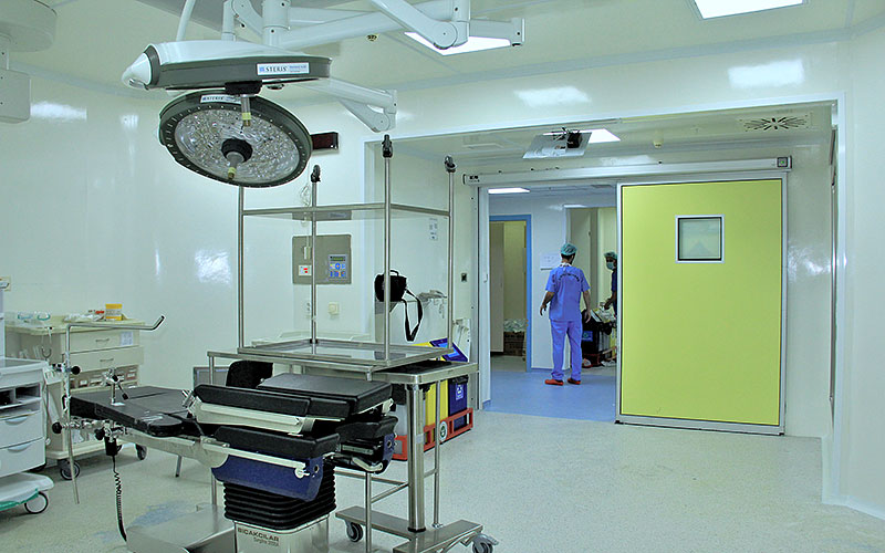 Surgery room hygienic GRP laminate, panel Decopan Medical 