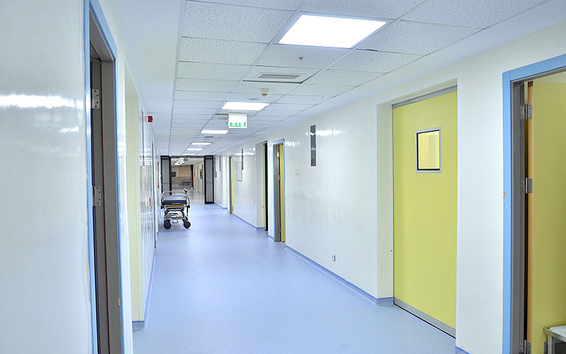 Kocaeli University Hospital units corridors