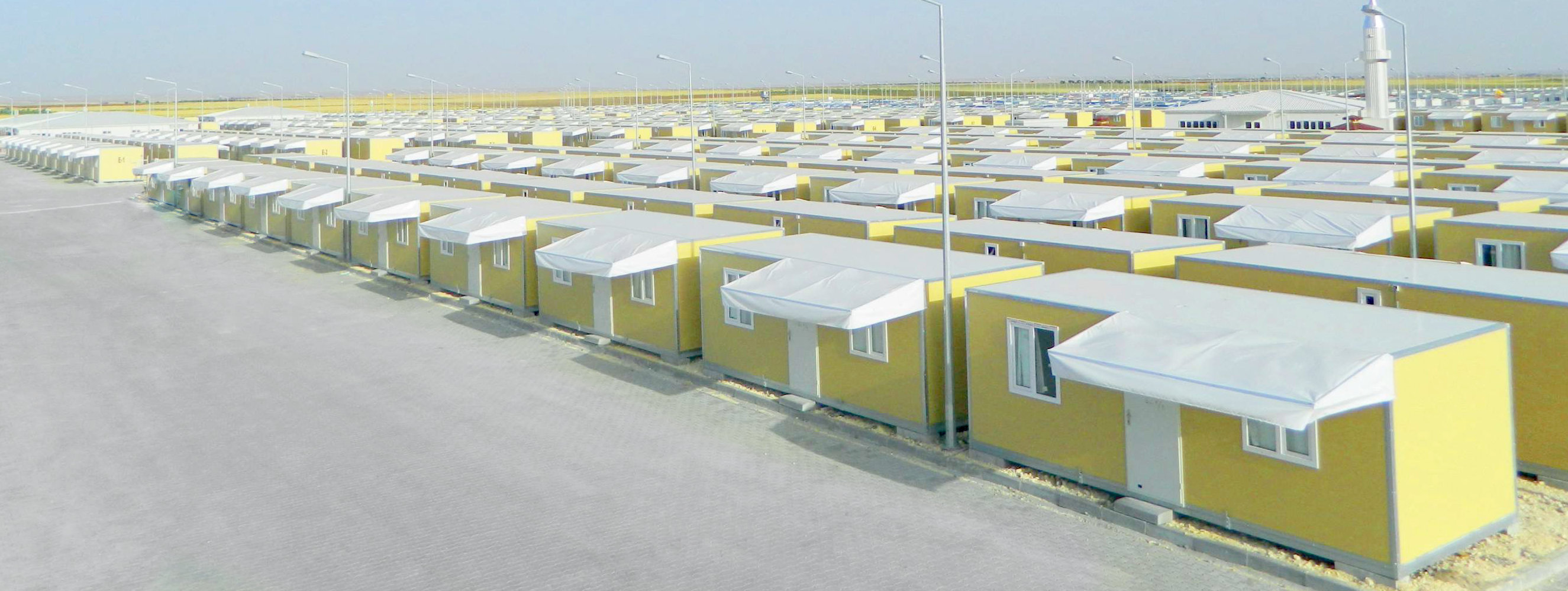 Elbeyli Refugee Camp Decopan Modular GRP sheet