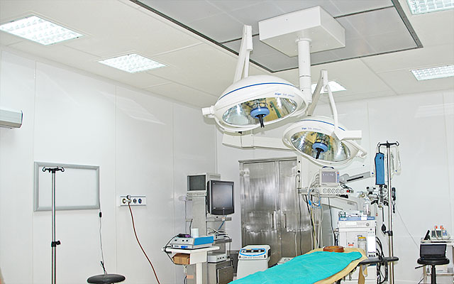 Gazi Hospital surgery room hygienic walls