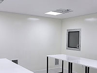 Positive pressure clean rooms hygienic walls