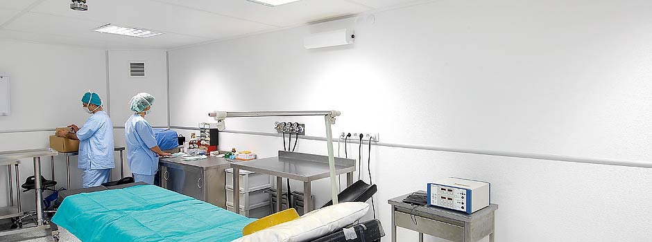 Delivery room hygienic surface